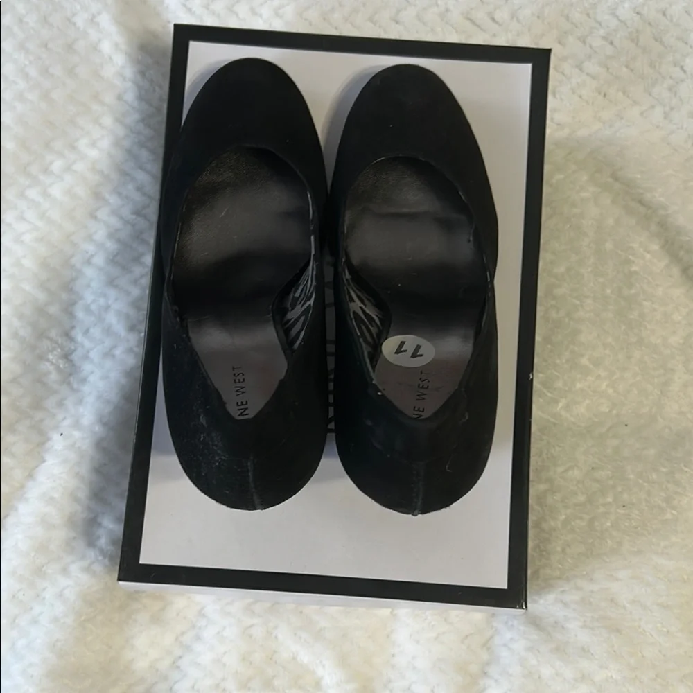 Nine West Black Wedge Shoes Elegant Design - Picture 7 of 8